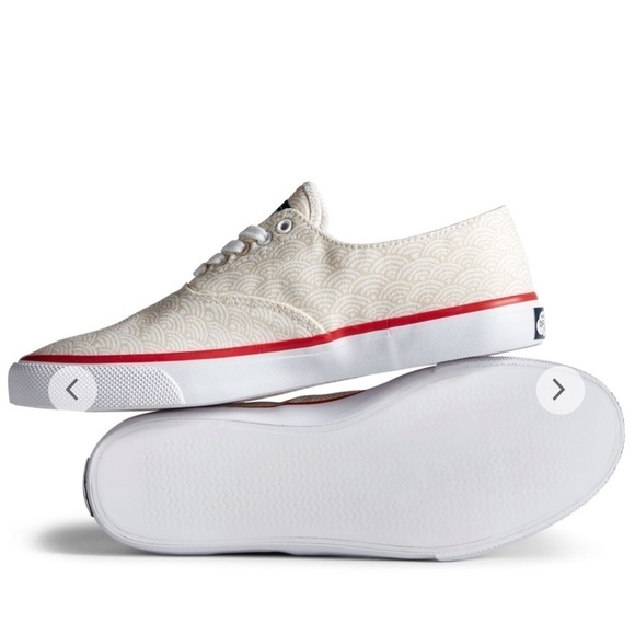 ✨NWT! Sperry Unisex Cloud CVO Wave Print Deck Sneaker, size 9. - Picture 5 of 9